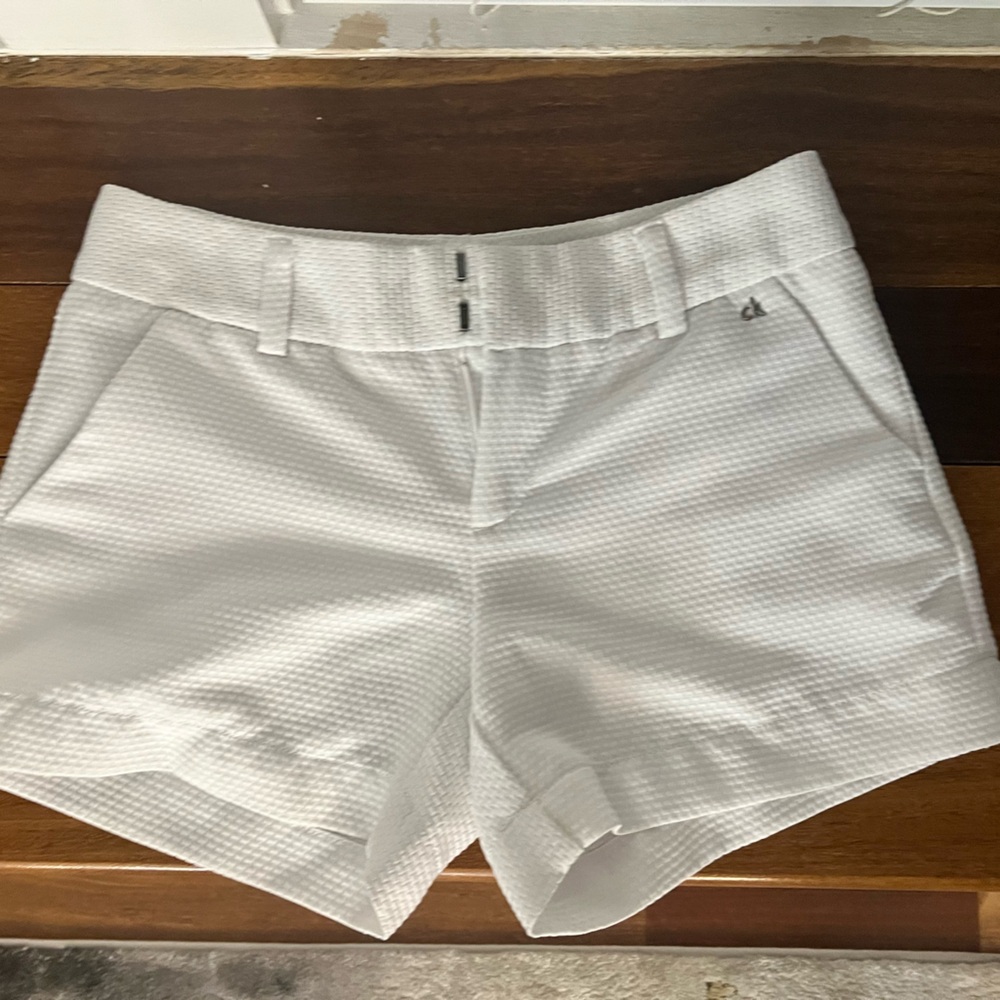 Calvin Klein Textured White Women's Shorts